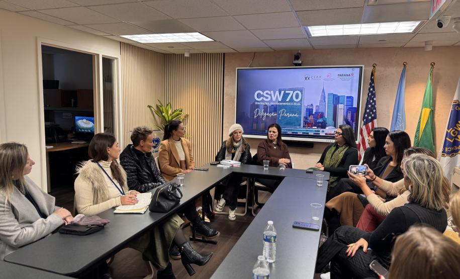 Paraná fortalece cooperação internacional e encerra participação na CSW70 com agenda de políticas públicas para mulheres
