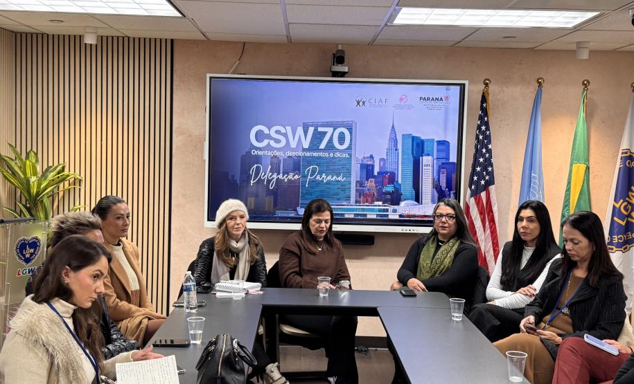 Paraná fortalece cooperação internacional e encerra participação na CSW70 com agenda de políticas públicas para mulheres
