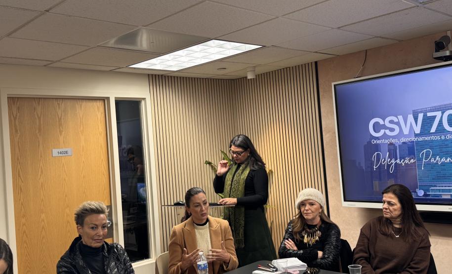 Paraná fortalece cooperação internacional e encerra participação na CSW70 com agenda de políticas públicas para mulheres