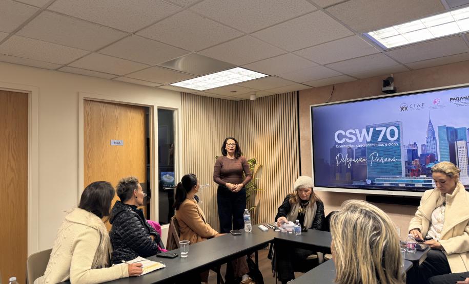 Paraná fortalece cooperação internacional e encerra participação na CSW70 com agenda de políticas públicas para mulheres