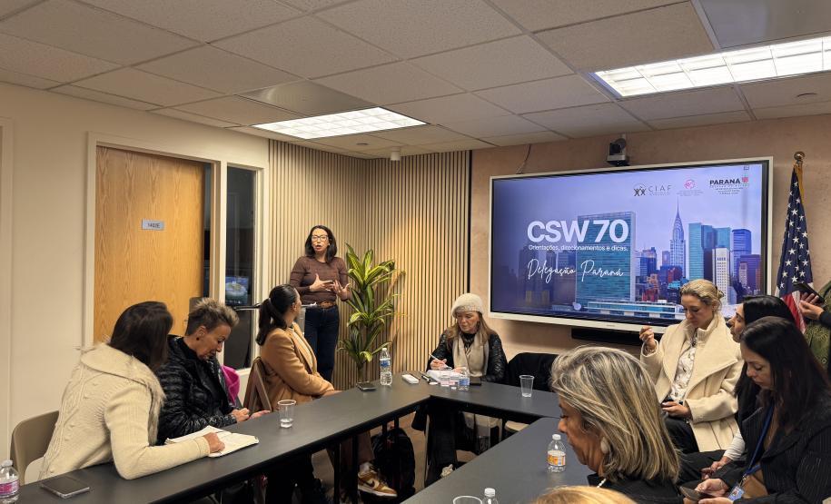 Paraná fortalece cooperação internacional e encerra participação na CSW70 com agenda de políticas públicas para mulheres