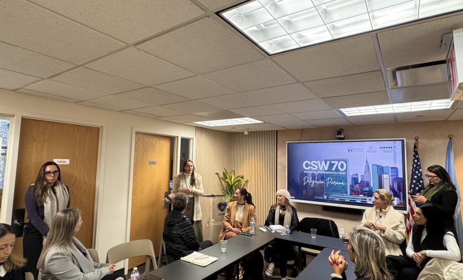 Paraná fortalece cooperação internacional e encerra participação na CSW70 com agenda de políticas públicas para mulheres