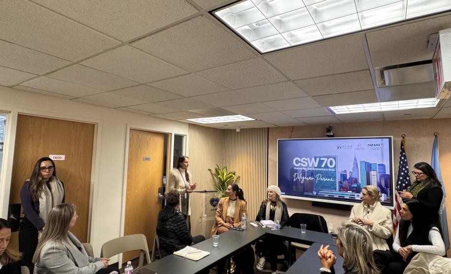 Paraná fortalece cooperação internacional e encerra participação na CSW70 com agenda de políticas públicas para mulheres