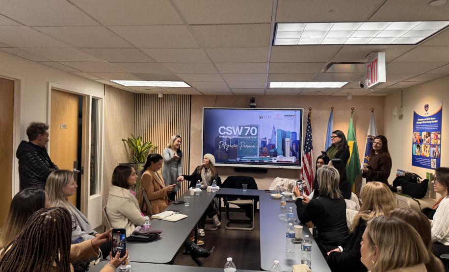 Paraná fortalece cooperação internacional e encerra participação na CSW70 com agenda de políticas públicas para mulheres