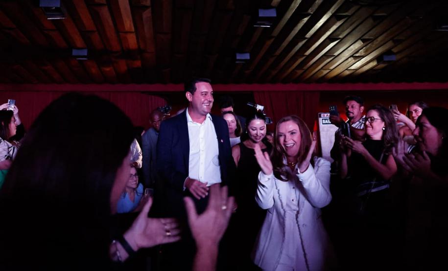 Governador Carlos Massa Ratinho Júnior participou nesta terça-feira (3) do evento Paraná Unido pelas Mulheres - As Protagonistas, no Teatro Guaíra.