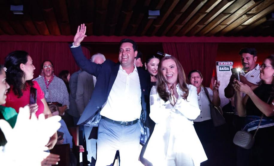 Governador Carlos Massa Ratinho Júnior participou nesta terça-feira (3) do evento Paraná Unido pelas Mulheres - As Protagonistas, no Teatro Guaíra.