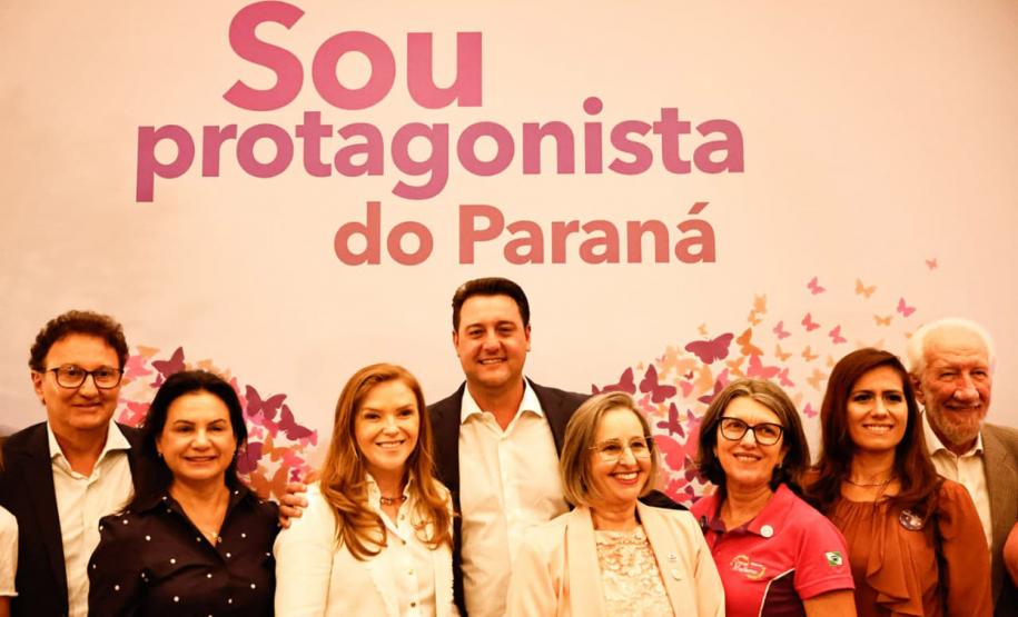 Governador Carlos Massa Ratinho Júnior participou nesta terça-feira (3) do evento Paraná Unido pelas Mulheres - As Protagonistas, no Teatro Guaíra.