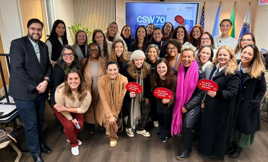 Paraná fortalece cooperação internacional e encerra participação na CSW70 com agenda de políticas públicas para mulheres