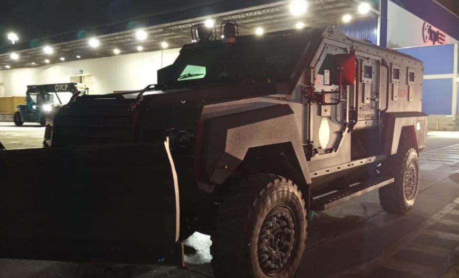 Novos blindados das forças de segurança começam a chegar ao Paraná