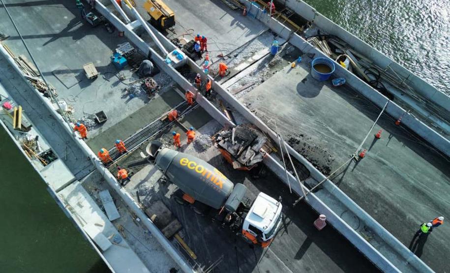Foto: Gediel Mendes / Consórcio Supervisor Ponte de Guaratuba