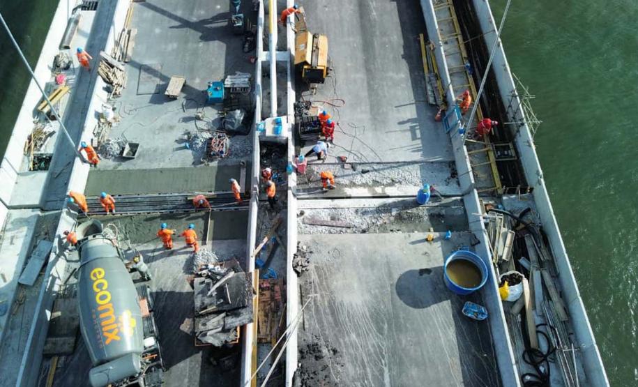 Foto: Gediel Mendes / Consórcio Supervisor Ponte de Guaratuba