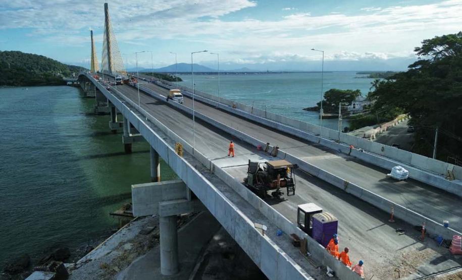 Foto: Gediel Mendes / Consórcio Supervisor Ponte de Guaratuba
