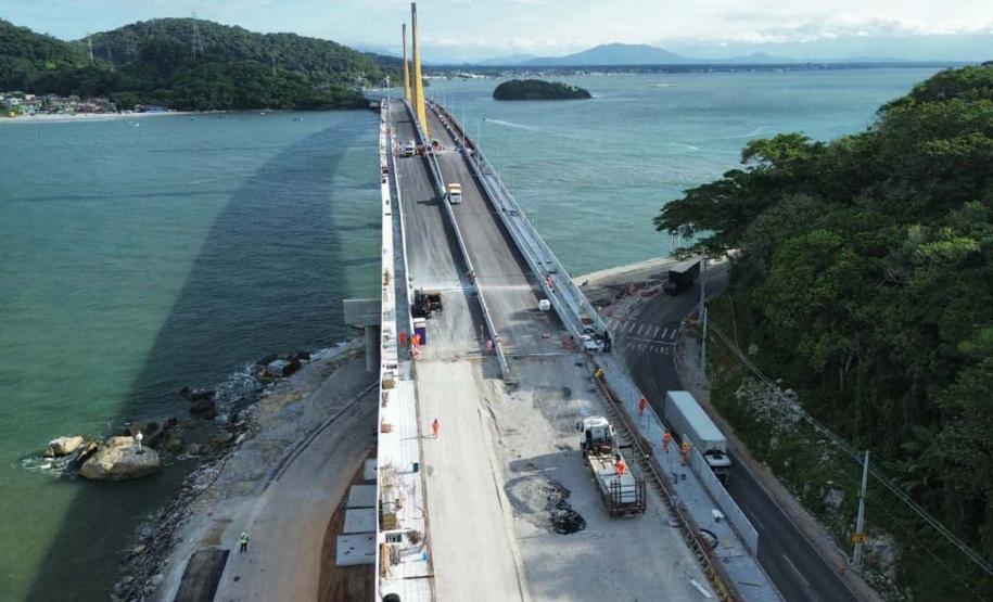 Foto: Gediel Mendes / Consórcio Supervisor Ponte de Guaratuba