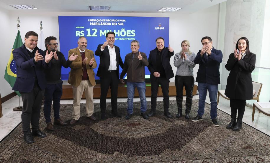 Liberação de recursos para Marilândia do Sul.