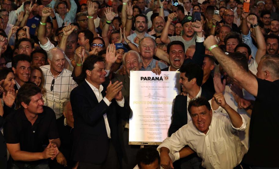 Governador Ratinho Junior inaugura a Ponte de Guaratuba, antigo sonho dos paranaenses