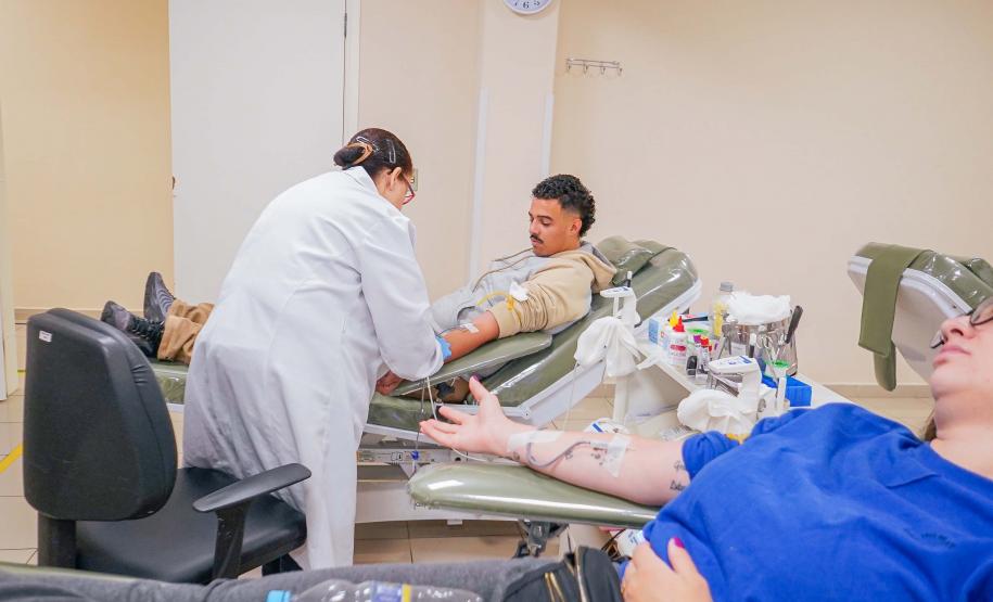 Junho Vermelho: Hemepar reforça pedido de doação de sangue dos tipos O+ e O-