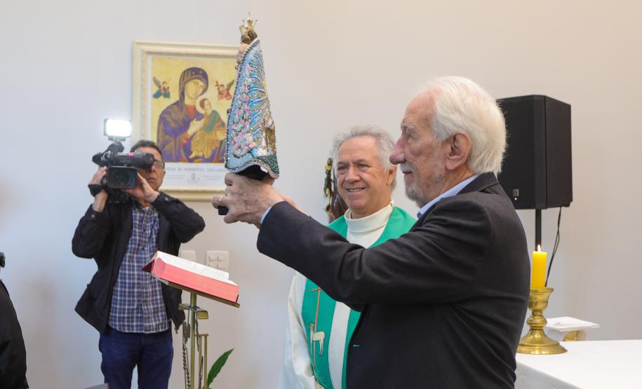 O vice governador Darci Piana participa nesta terca-feira (27), de missa com a Nossa Senhora do Rocio, Padroeira do Paraná