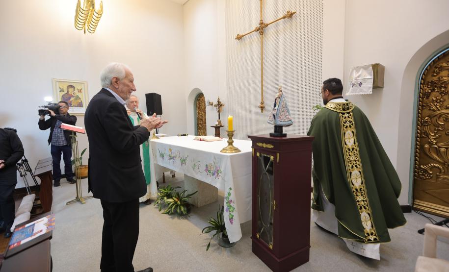 O vice governador Darci Piana participa nesta terca-feira (27), de missa com a Nossa Senhora do Rocio, Padroeira do Paraná