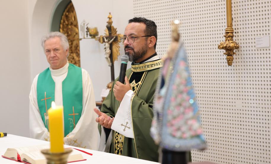 O vice governador Darci Piana participa nesta terca-feira (27), de missa com a Nossa Senhora do Rocio, Padroeira do Paraná