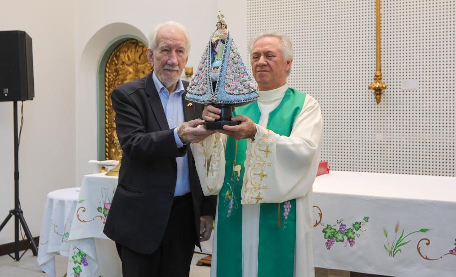 O vice governador Darci Piana participa nesta terca-feira (27), de missa com a Nossa Senhora do Rocio, Padroeira do Paraná
