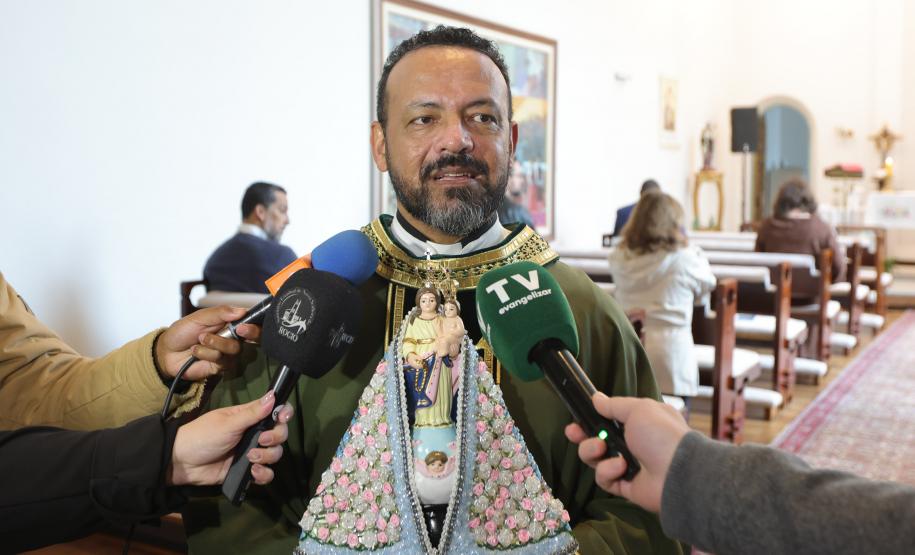 O vice governador Darci Piana participa nesta terca-feira (27), de missa com a Nossa Senhora do Rocio, Padroeira do Paraná