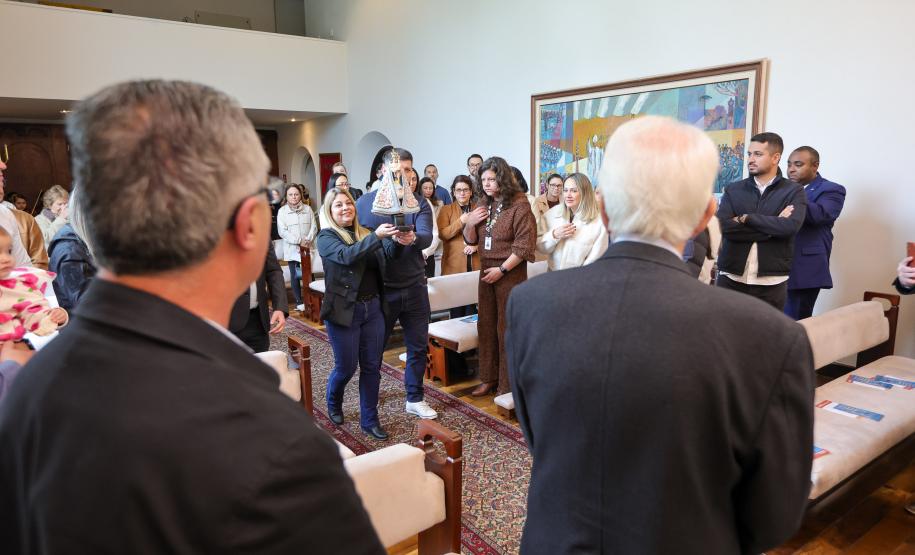 O vice governador Darci Piana participa nesta terca-feira (27), de missa com a Nossa Senhora do Rocio, Padroeira do Paraná