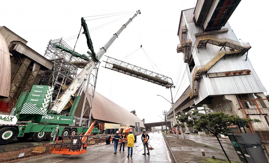 Porto de Paranaguá realiza primeira conexão do Moegão com terminal privado