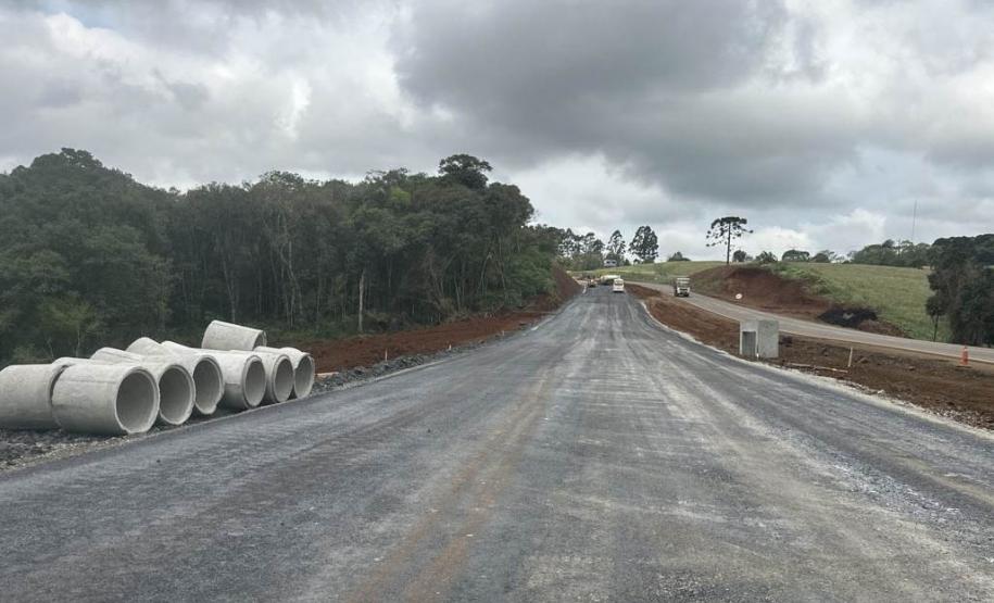 Duplicação em concreto de rodovia entre Pitanga e Turvo chega a 57,8% de execução