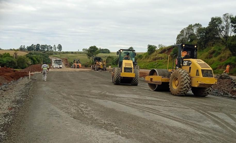 Duplicação em concreto de rodovia entre Pitanga e Turvo chega a 57,8% de execução